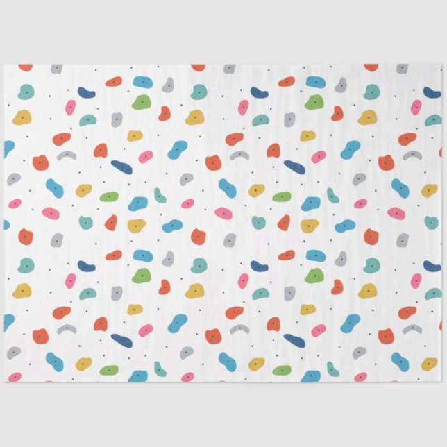 Papel De Seda Rock Escalando Crianças Bonitas Coloridas (Frente )