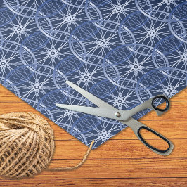 Papel De Seda Rodas de bicicleta com padrão azul