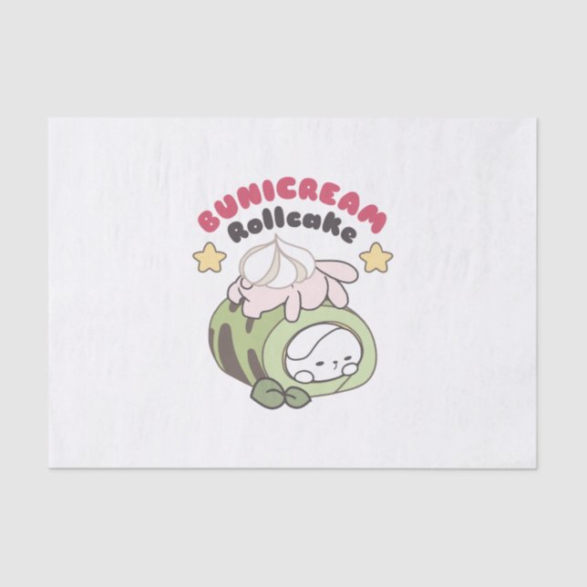 Papel De Seda Rolar para a Doce Bunicream Rollcake Delight (Frente )