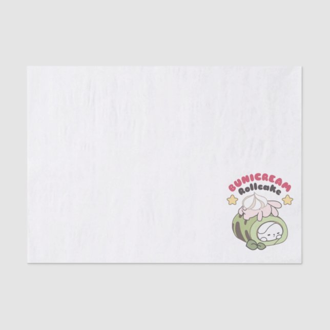 Papel De Seda Rolar para a Doce Bunicream Rollcake Delight (Frente )