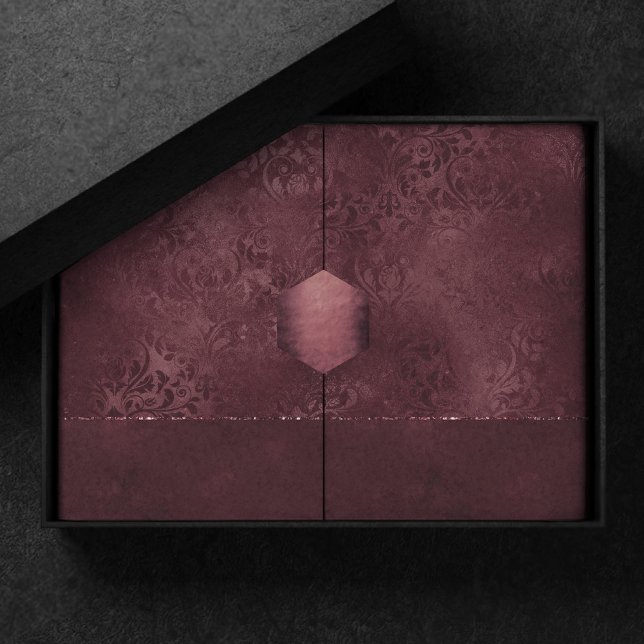 Papel De Seda Romance do vinho da meia-noite | Dark Satinge Dama (Criador carregado)