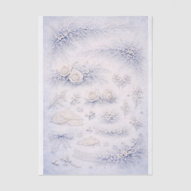 Papel De Seda Romance Soft Gothic Mini Elementos FJ2 Decoupage (Frente )