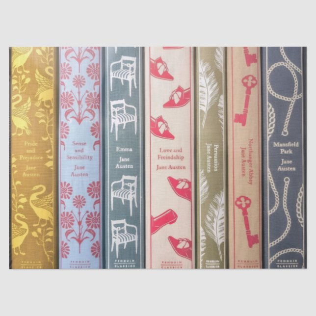 Papel De Seda Romances de Jane Austen (Frente )