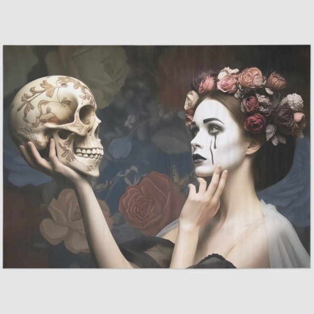 Papel De Seda     Romantic Dark Decoupage  (Frente )