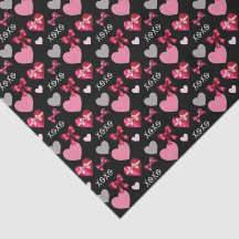 Romantic Hearts, Ribbons and XOXO Patterned