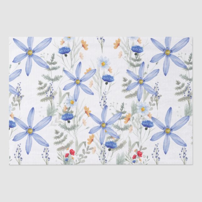 Papel De Seda Romantic purple botanical wallpaper (Frente )