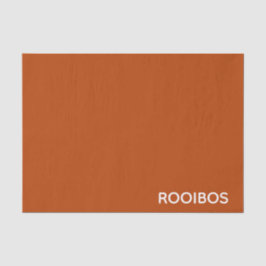 Papel De Seda Rooibos - cor vermelha castanho