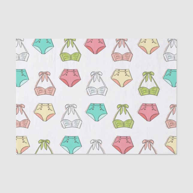 Papel De Seda Ropa interior Maiô de Verão Banho (Frente )
