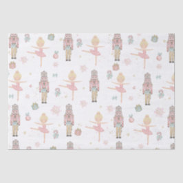 Papel De Seda Rosa A Desnuvem Do Balé De Natal Do Nutcracker