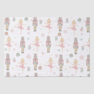 Papel De Seda Rosa A Desnuvem Do Balé De Natal Do Nutcracker