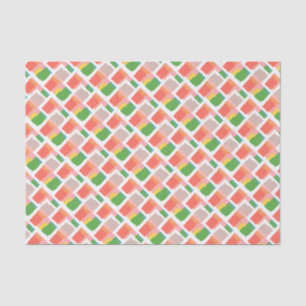 Papel De Seda Rosa Amarelo Verde Laranja Salmão Coral Alegre