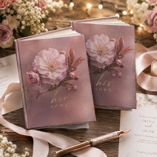 Papel De Seda Rosa Bege Malva Dupla Flor de Sakura