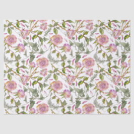 Papel De Seda Rosa Boho Decoupage Rosa