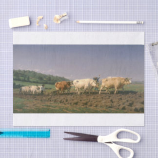 Papel De Seda Rosa Bonheur | Ploughing in Nevers