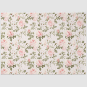 Papel De Seda Rosa chic de algodão série Design 1