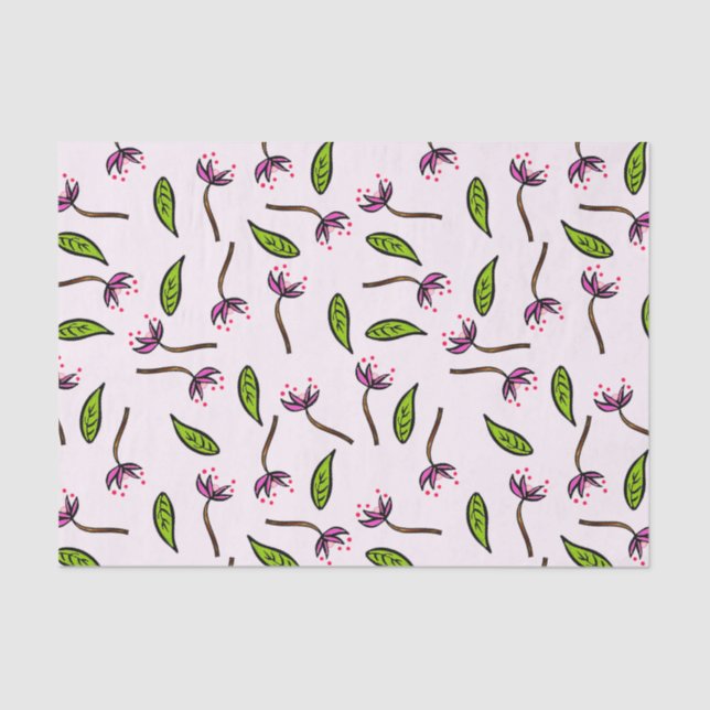 Papel De Seda Rosa Como Couto B (Frente )