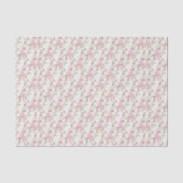 Papel De Seda Rosa cor-de-rosa floral do vintage elegante