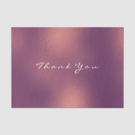 Papel De Seda Rosa de cobre Dourado Blush Obrigado Metálico Luxo