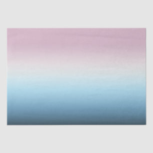 Papel De Seda Rosa de Gradação de Pastel Cor-de-Rosa e Azul