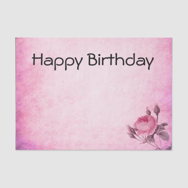 Papel De Seda Rosa dia de os namorados (Frente )