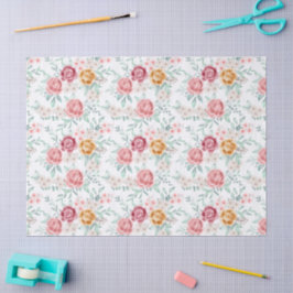 Papel De Seda Rosa Dourada