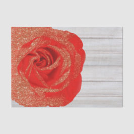 Papel De Seda Rosa Dourado Brilhante Branco Madeira Shabby Chic