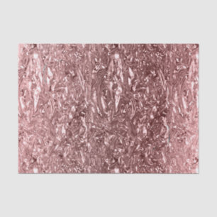 Papel De Seda Rosa Dourado Líquido Cromado Metálico Chic Glamour