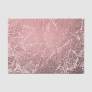 Papel De Seda Rosa Dourado Moderno Glamouroso Mármore Chique