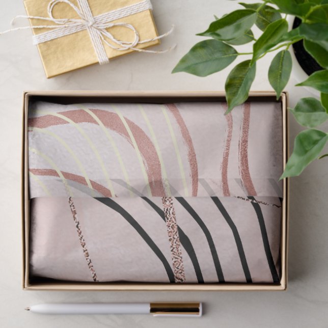 Papel De Seda Rosa-Dourado-rosa-menina-branca-boêmia (Presente)