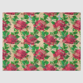 Papel De Seda Rosa e Dragonflies (Design 16)