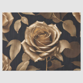 Papel De Seda Rosa em Dourado Rosa