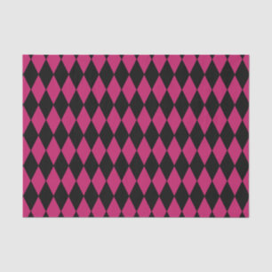 Papel De Seda Rosa feito sob encomenda do Harlequin/lenço de