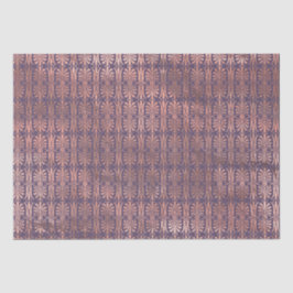 Papel De Seda Rosa Glamouroso Dourado Folha e Lavanda Art Deco 