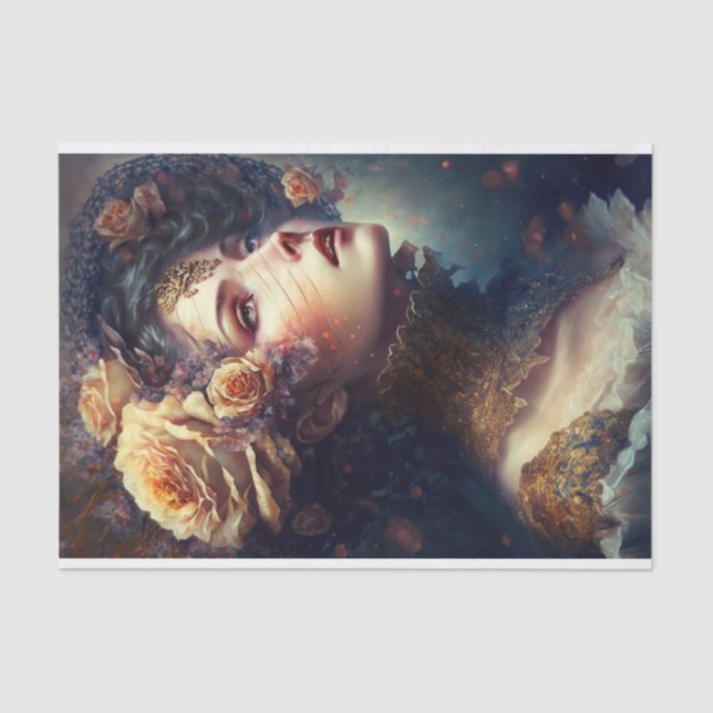 Papel De Seda Rosa Maiden (Frente )