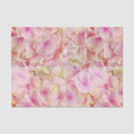 Papel de Seda Rosa Pastel Hortênsias