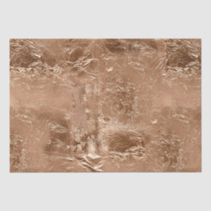 Papel De Seda Rosa Peach Dourado Glam