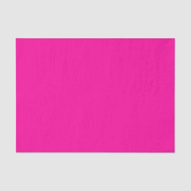 Papel De Seda Rosa Quente Sólido (Frente )