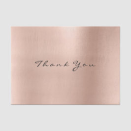 Papel De Seda Rosa rosa rosa Dourada Blush Obrigado Metálico Lux