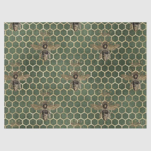 Papel De Seda Rosa vermelha Série Bee 31 (Frente )