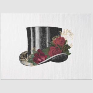 Papel De Seda Rosa vermelha Steampunk Series Design 2