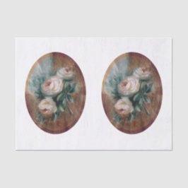 Papel De Seda Rosas Brancas DBL