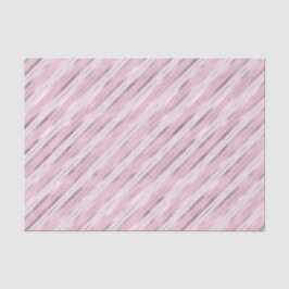 Papel De Seda Rosas claro e tiras prateadas