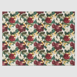 Papel De Seda Rosas e Libélulas (Design 8)