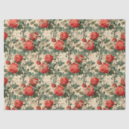 Papel De Seda Rosas e Libélulas (Design 9)