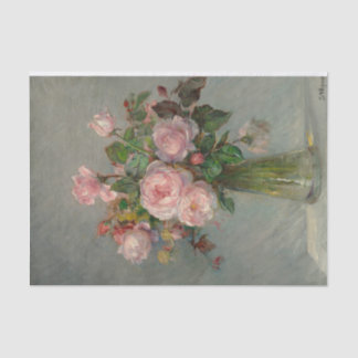 Papel De Seda Rosas em um Vase