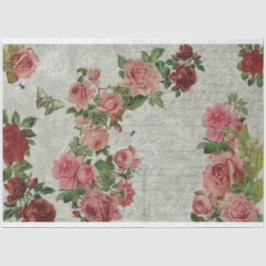 Papel De Seda Rosas no Bloom Decoupage Paper