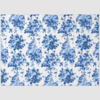 Rosas Românticos Antigos da Vintagem - Azul em Bra