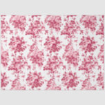 Papel De Seda Rosas Românticos Antiguos Rosa-Rosa em Branco<br><div class="desc">Rosas cor-de-rosa monocromáticas Elegantes e sem costura,  em fundo branco.</div>