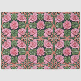 Papel De Seda Rosas Rosa Lindas Coleções Populares