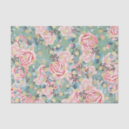 Papel De Seda Rosas Rosas (Design 15 Série Rosa)